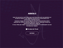 Tablet Screenshot of clubabsolu.com